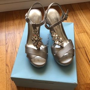 Antonio Melani Silver Wedges